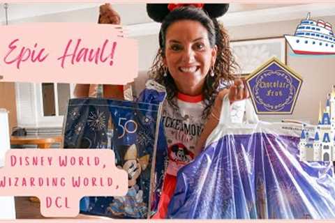 HUGE Disney Haul! | Disney Cruise Line Merchandise | Munchlings | Wizarding World of Harry Potter!