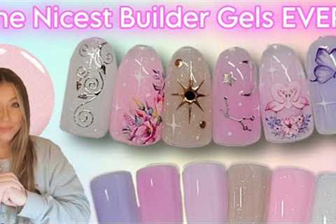 ✨️ Nicest Builder Gel EVER! Easy Sticker Nail Art Design | Overlay Nails | Madam Glam | Miss Jo's