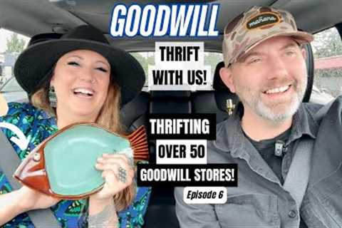 SO MANY FINDS! THRIFTING OVER 50+ GOODWILL THRIFT STORES! Thrift With Me Episode 6