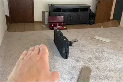 Easy living room carpet install!