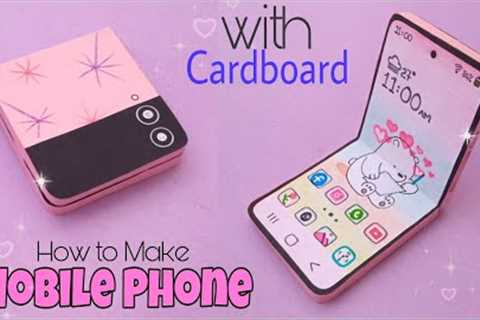 How to make Folding Mobile Phone with cardboard and paper/ DIY Paper Mobile Phone/ DIY Paper Craft