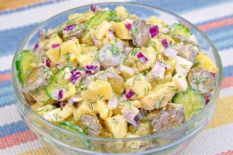 The most delicious Berlin salad! Simple and delicious German recipe! 🔝 6 ASMR Recipes!