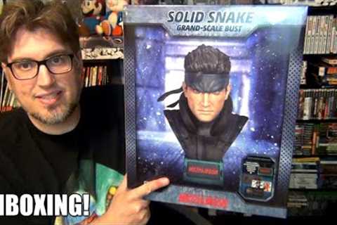 Metal Gear Solid - Solid Snake First4Figures Grand Scale Exclusive Edition Bust UNBOXING!