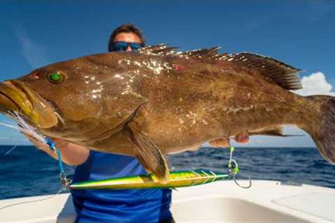 GIANT Jigs for DEEP SEA Fish! Slow Pitch Jigging
