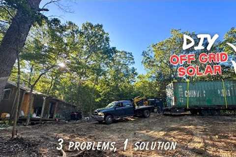 DIY OFF GRID SOLAR KIT unboxing starting the next project for our cabin homestead