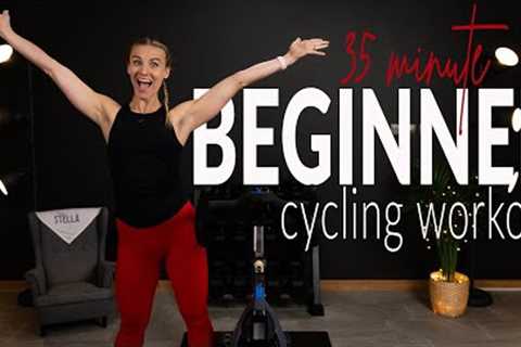 35 Minute BEGINNER Indoor Cycling Workout