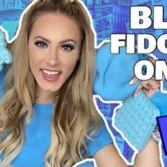 NO BUDGET BLUE ONLY FIDGET SHOPPING CHALLENGE! 🦋🌀💙