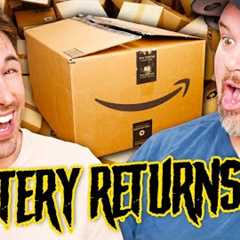 Unboxing a $35 AMAZON MYSTERY BOX & Getting WAY MORE Than We Paid!