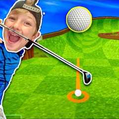 FATHER SON GOLFING VIDEO GAME / The Loser Gets PUNISHED!