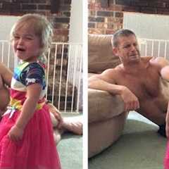Genius Dad's Trick To Stop Daughter Crying