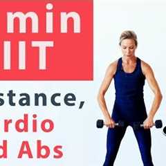 Advanced HIIT cardio, resistance and AB interval workout