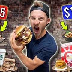 Eating The TOP 10 MOST EXPENSIVE Fast Food Menu Items!