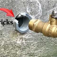 Plumber near me and secrets!Repair and install valve into broken pvc pipes in wall without chiseling