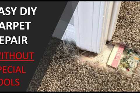 You can repair carpet DIY without professional tools