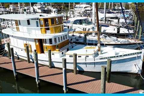 DIRT CHEAP, UNIQUE, &amp; IMMACULATE 60+ Foot DREAM Liveaboard Yacht [Full Tour] Learning the Lines