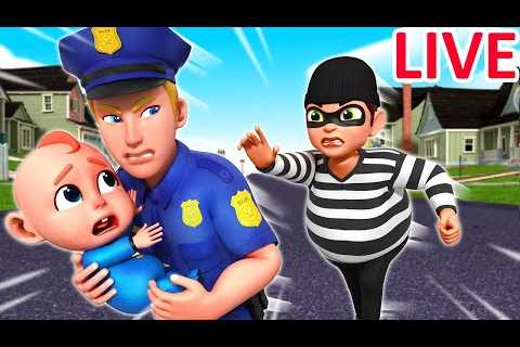 🔴LIVE | Police Takes Care of A Baby | Educational Videos | Kids Cartoons | Baby Sheriff | Rosoo