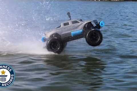 RC Car drives on WATER for Guinness World Records title!