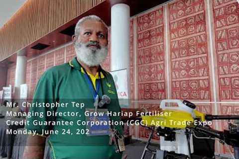 Christopher Tep introduces cutting-edge drone technology into PNG agriculture🚁🌱