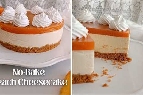 No-Bake Peach Cheesecake | Fruit Cakes EP 4 | The PERFECT Summer Dessert! ☀️😎