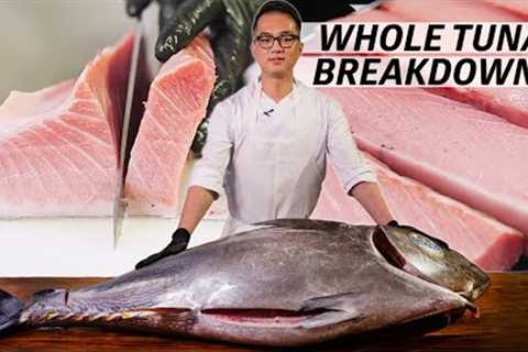 How a Master Sushi Chef Butchers a 250 Pound Bluefin Tuna — Omakase