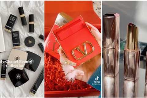 [ASMR] satisfying unboxing skincare and makeup • luxury 💅• TikTok • part2