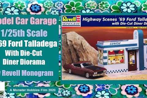 Model Car Garage - The Highway Scenes 1969 Ford Talledega With Die-Cut Diner from Revell/Monogram