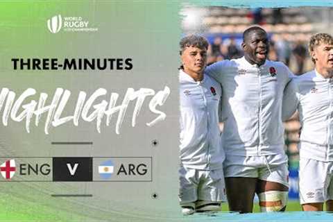 England open in OUTRAGEOUS fashion against Argentina | World Rugby U20 Championship 2024