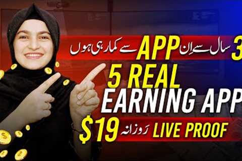 Top 5 Real Earning Apps🔥Live Withdrawl Proof Jazzcash Easypaisa Apps ~Best Earning Apps in Pakistan