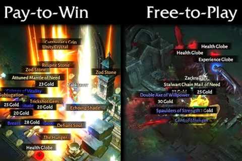 PAY 2 WIN vs FREE 2 PLAY compared in Diablo Immortal