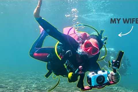 Taking my wife scuba diving in Philippines (Dauin)