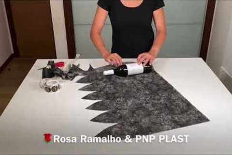 Gift wrap a bottle of wine #wrappingabottle #wrappingabox#giftwrappingtutorial