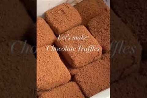 TWO INGREDIENT SWEETENED CONDENSED MILK CHOCOLATE TRUFFLE RECIPE 🍫💝 #shorts