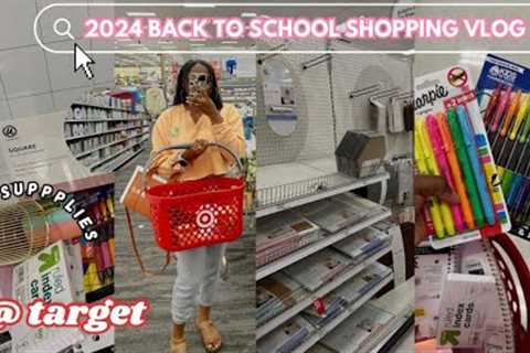 TARGET BACK TO SCHOOL SHOPPING VLOG 2024| AFFORDABLE school supplies you need to get ASAP...