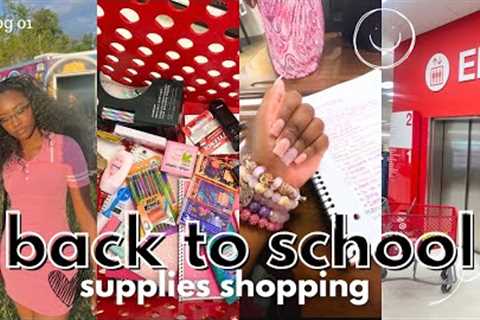 back to SCHOOL supplies shopping @target vlog 2024 | *junior year*