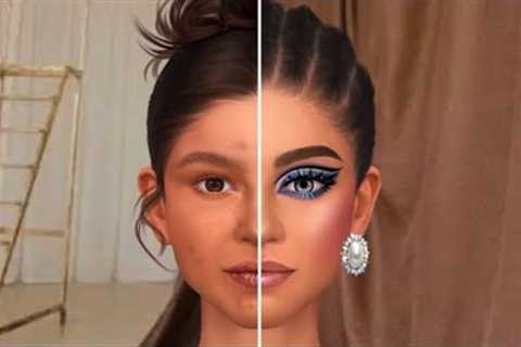 ASMR makeup tutorial 😍 | Face care | makeup looks before vs after | simple party makeup |
