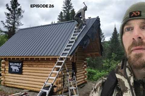 Log Cabin Build on Off-Grid Homestead |EP26| Roof, Sawmill, Door