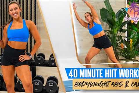 Bodyweight HIIT Abs and Cardio Workout! | STF - Day 42