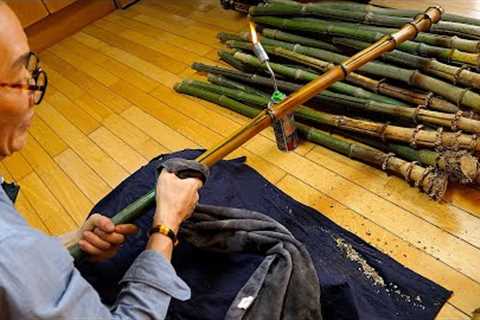 amazing sound! The process of making a bamboo flute. Korean traditional musical instrument.