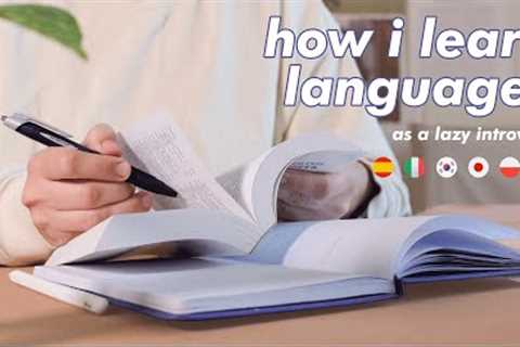 How I learn languages as a (somewhat) lazy introvert