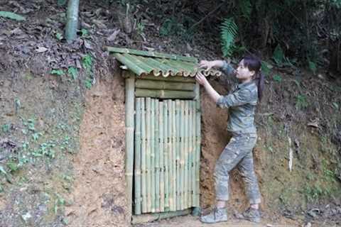 Build an underground survival shelter, survival alone