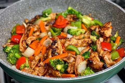 Chicken with Vegetables || Dinner in 15 minutes || TERRI-ANN’S KITCHEN