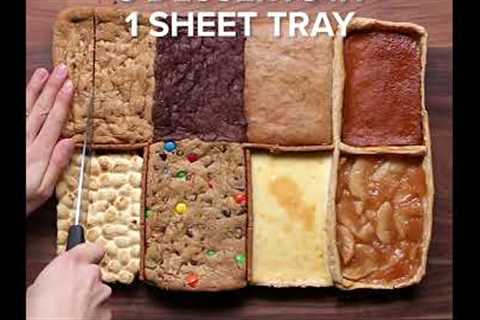 8 Desserts in 1 Sheet Tray #Shorts