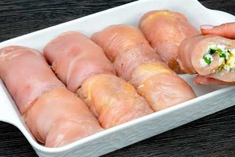 The famous chicken breast rolls. Everybody loves them!