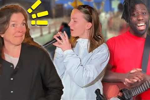 Mother is SHOCKED when Daughter Starts Singing In Public