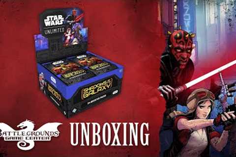 Star Wars: Unlimited - Shadows of the Galaxy - Booster Box Unboxing