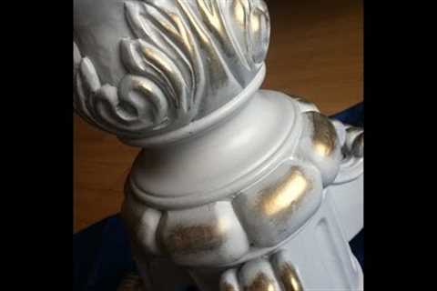 How to do an Antique Gold Leaf Effect , Tutorial DIY with Rub N Buff