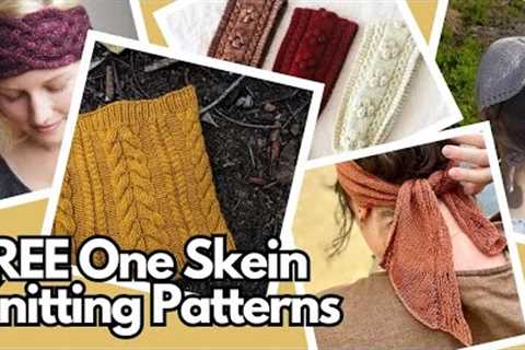 FREE Knitting Patterns That Use Only ONE Skein (or ball) of Yarn | Knitting Podcast