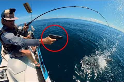 Good thing I had a gun... again! - Fishing SeaDoo