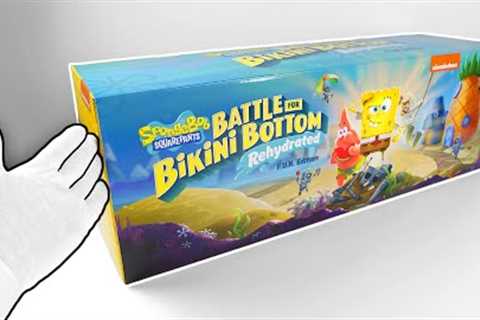 Unboxing SPONGEBOB SQUAREPANTS Battle for Bikini Bottom Rehydrated F.U.N. Edition + Switch Gameplay