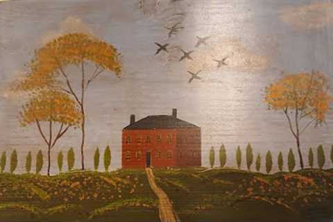 Craft Tutorial Part 3: Antiquing your Rufus Porter Folk Art Box